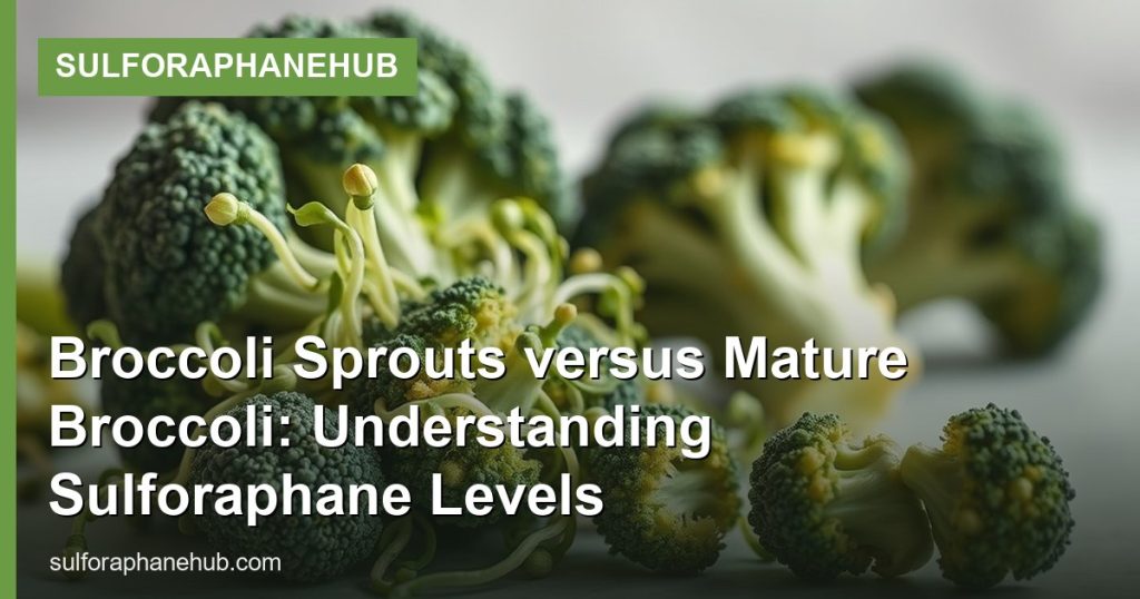 Broccoli Sprouts versus Mature Broccoli: Understanding Sulforaphane Levels - SulforaphaneHub