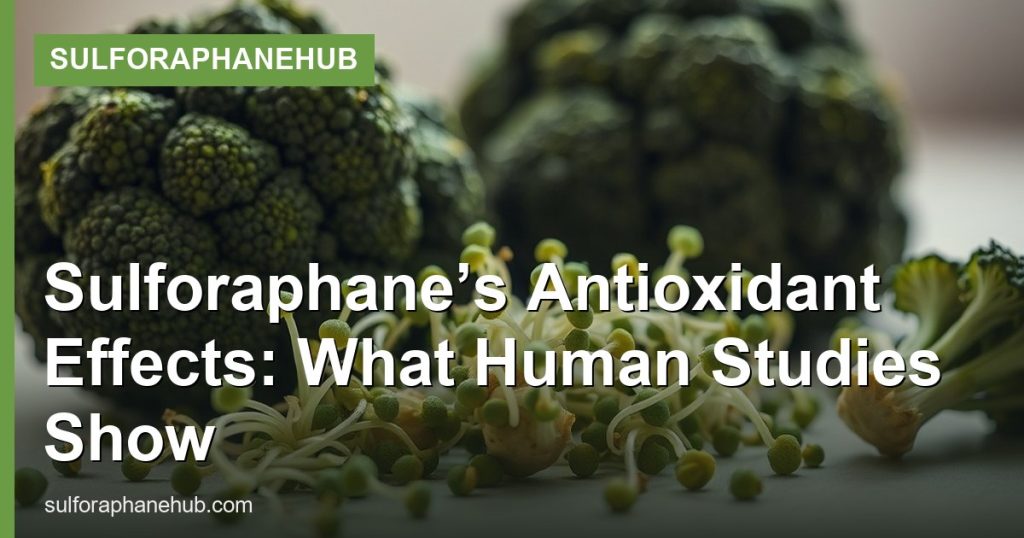Sulforaphane’s Antioxidant Effects: What Human Studies Show - SulforaphaneHub