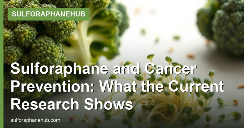 Sulforaphane and Cancer Prevention: What the Current Research Shows - SulforaphaneHub