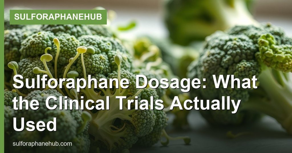 Sulforaphane Dosage: What the Clinical Trials Actually Used - SulforaphaneHub