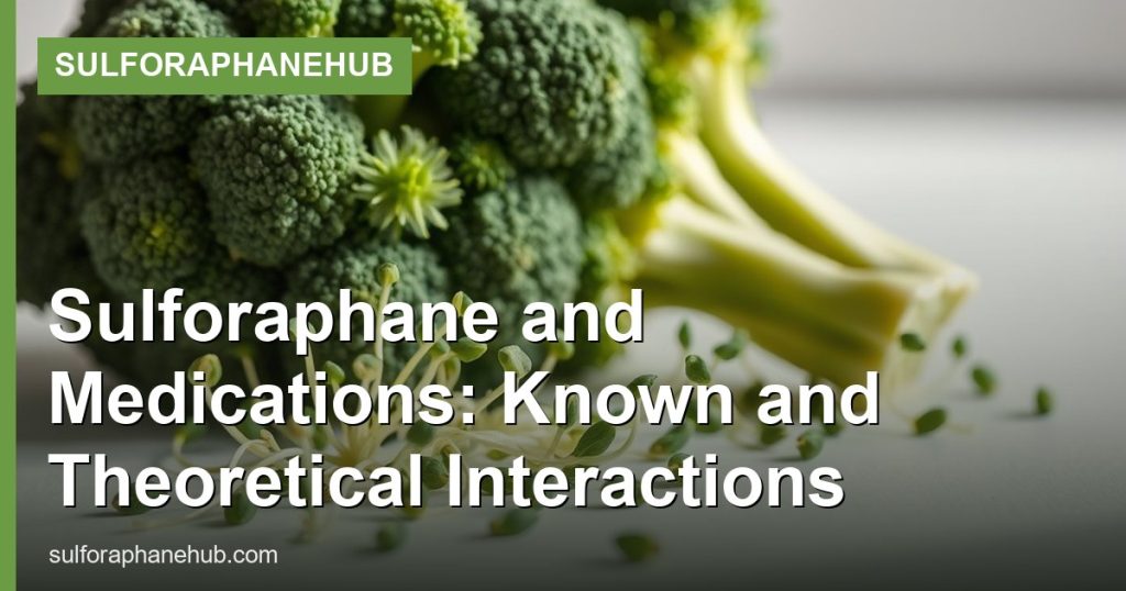 Sulforaphane and Medications: Known and Theoretical Interactions - SulforaphaneHub