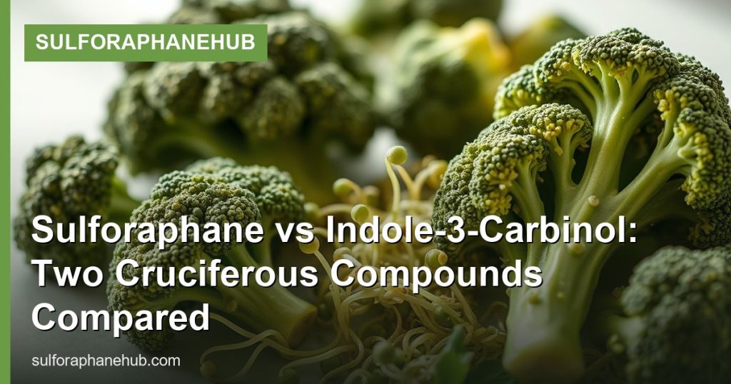 Sulforaphane vs Indole-3-Carbinol: Two Cruciferous Compounds Compared - SulforaphaneHub