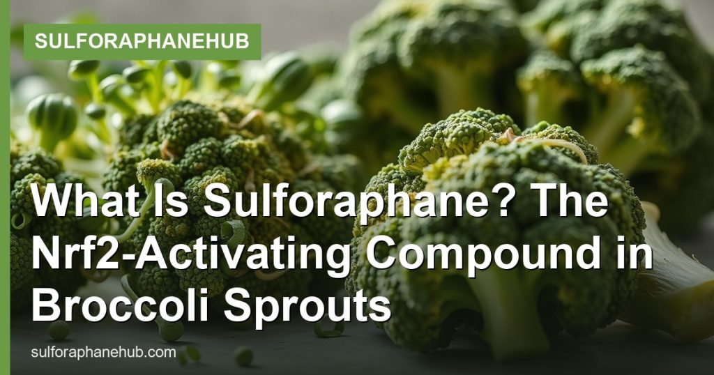 What Is Sulforaphane? The Nrf2-Activating Compound in Broccoli Sprouts - SulforaphaneHub