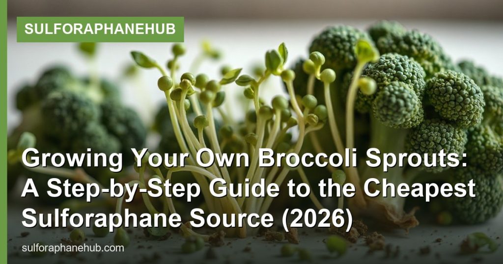 Growing Your Own Broccoli Sprouts: A Step-by-Step Guide to the Cheapest Sulforaphane Source (2026) - SulforaphaneHub