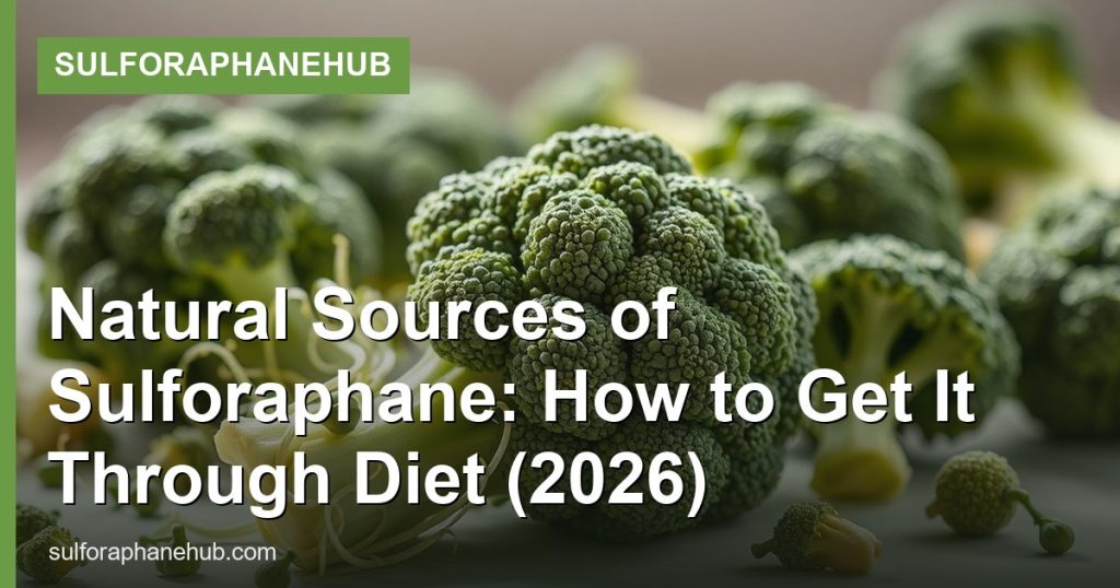 Natural Sources of Sulforaphane: How to Get It Through Diet (2026) - SulforaphaneHub