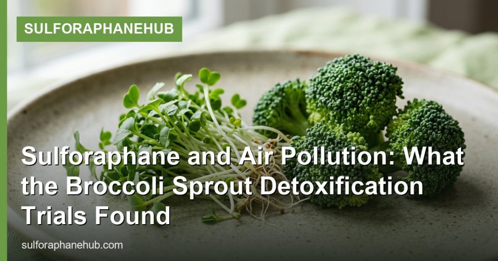 Sulforaphane and Air Pollution: What the Broccoli Sprout Detoxification Trials Found - SulforaphaneHub