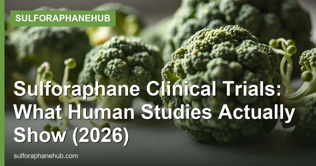 Sulforaphane Clinical Trials: What Human Studies Actually Show (2026) - SulforaphaneHub