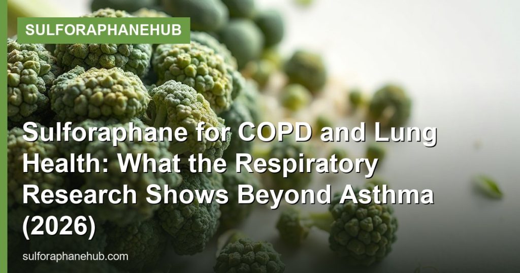 Sulforaphane for COPD and Lung Health: What the Respiratory Research Shows Beyond Asthma (2026) - SulforaphaneHub