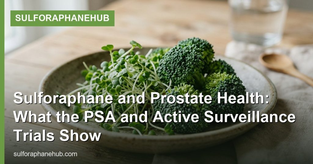 Sulforaphane and Prostate Health: What the PSA and Active Surveillance Trials Show - SulforaphaneHub