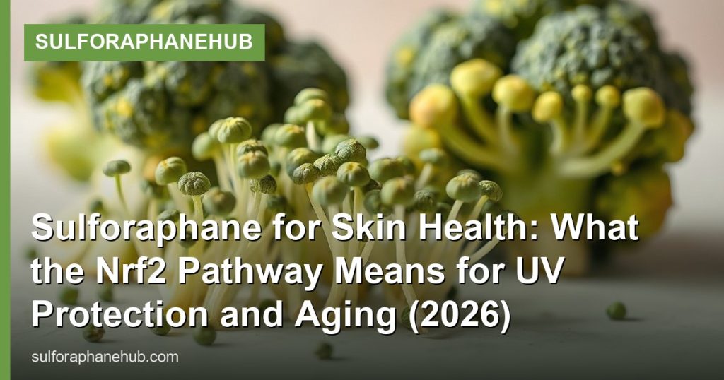 Sulforaphane for Skin Health: What the Nrf2 Pathway Means for UV Protection and Aging (2026) - SulforaphaneHub