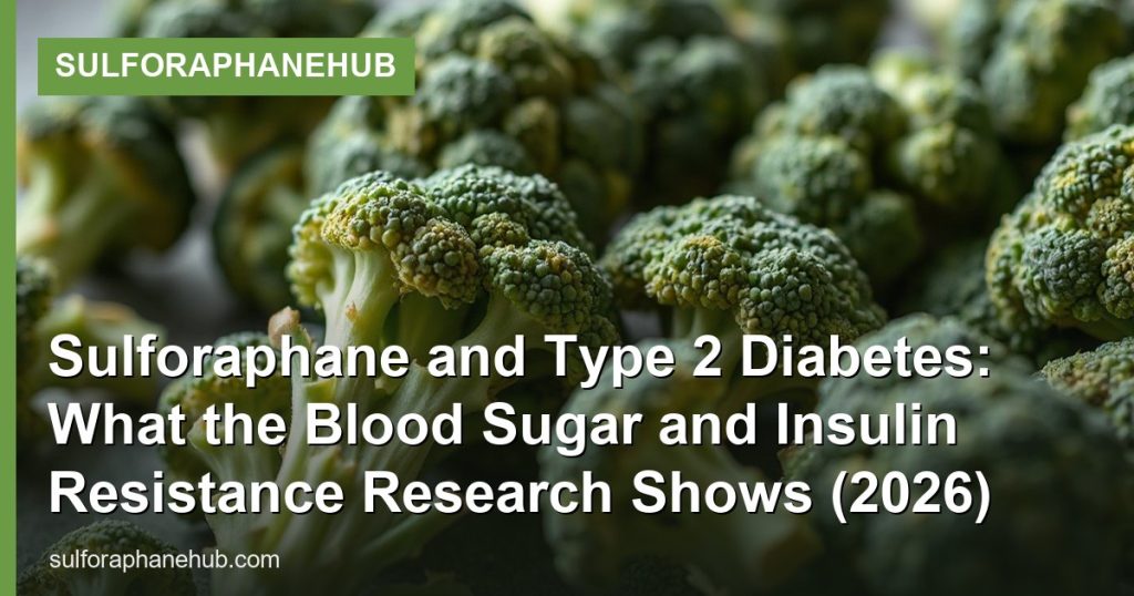 Sulforaphane and Type 2 Diabetes: What the Blood Sugar and Insulin Resistance Research Shows (2026) - SulforaphaneHub
